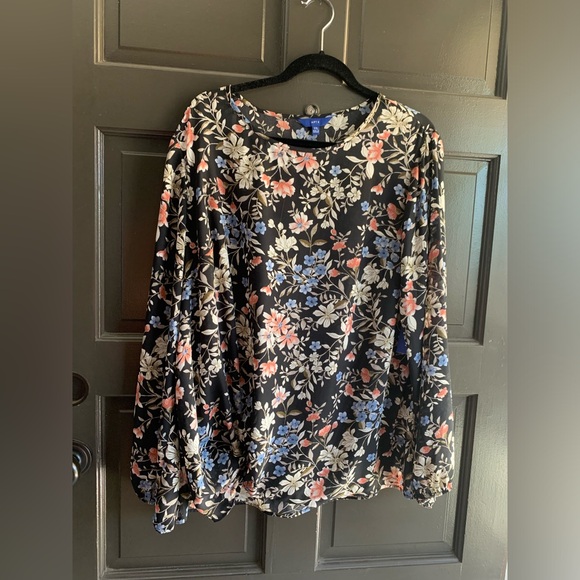 Apt. 9 Floral Blouse XXL - NWT - Picture 1 of 4
